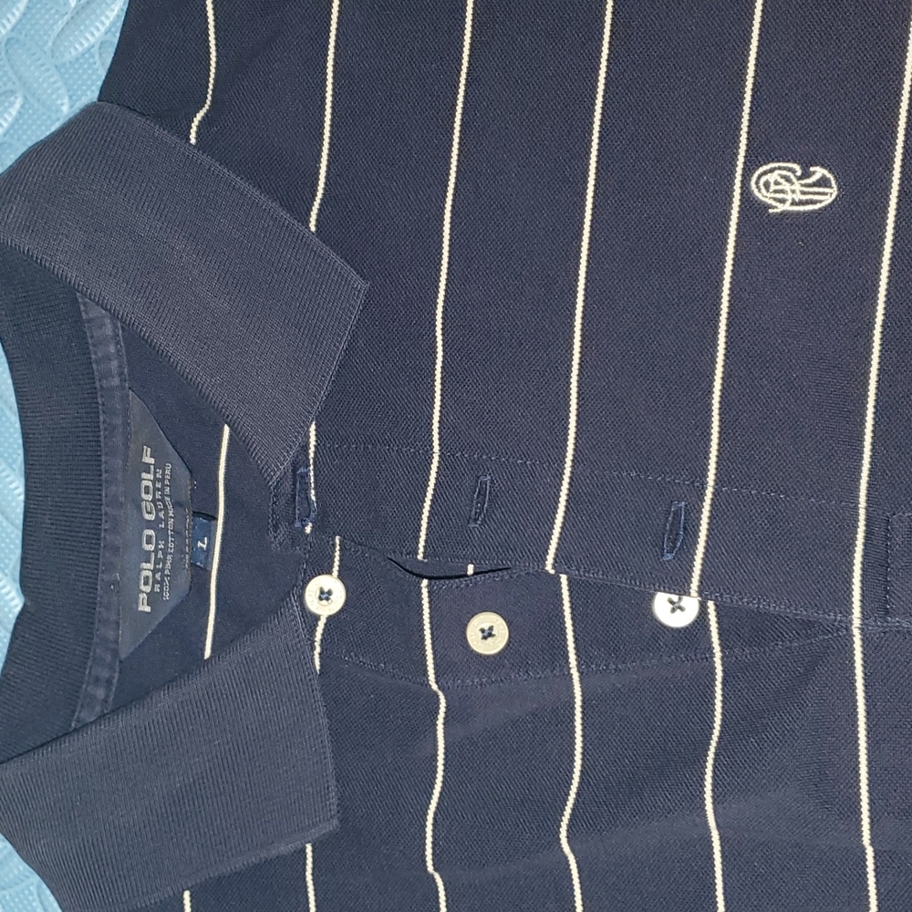Polo Golf Ralph Lauren navy blue stripe polo - Picture 2 of 2